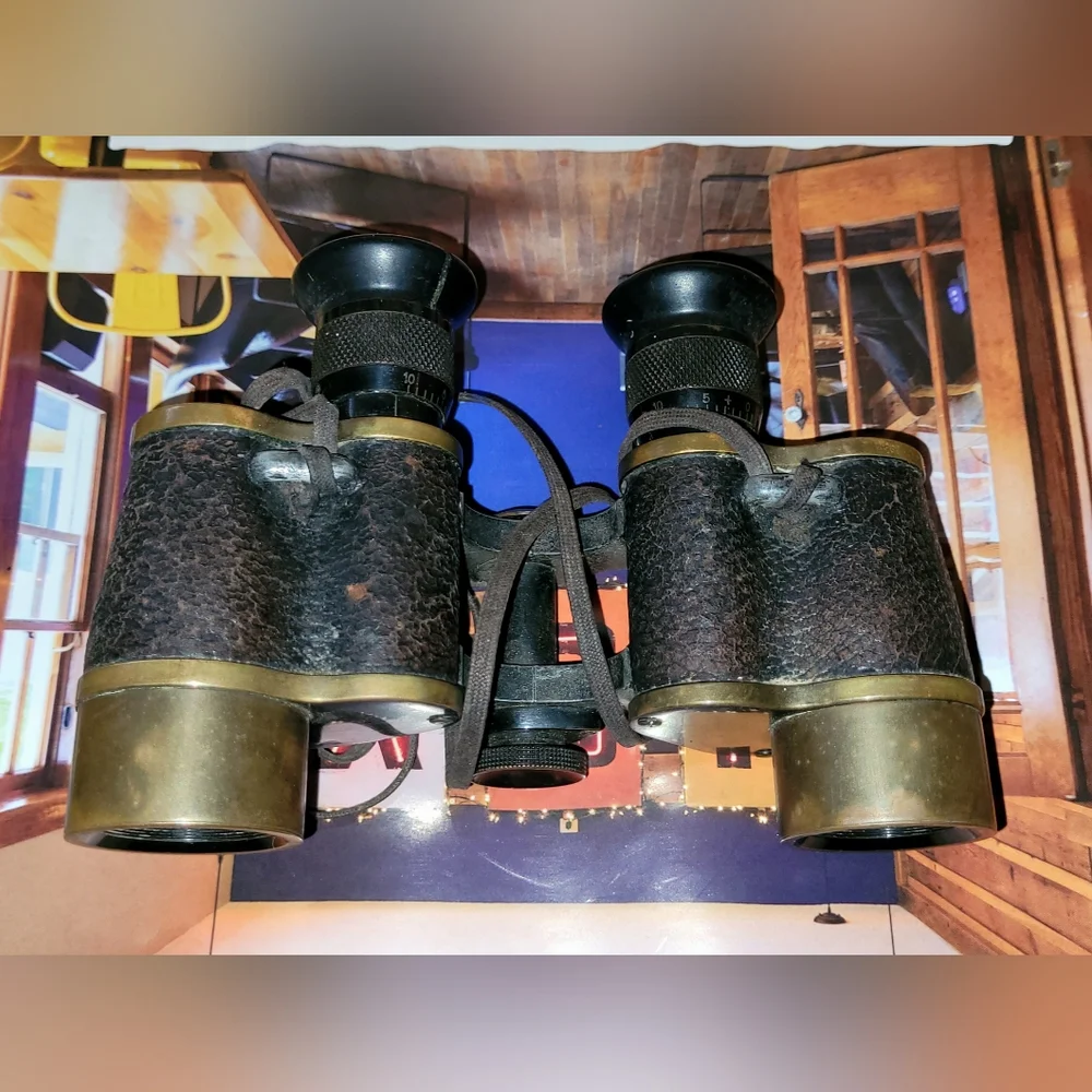 WW1-WW2 G. Rodenstock Binoculars Lumar 8x27 Artillery